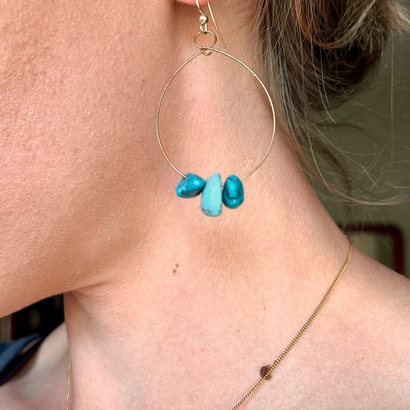 Turquoise earrings - Picture 4 of 5